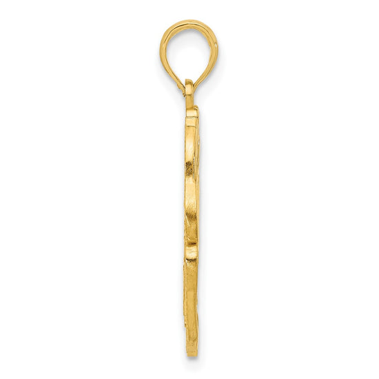 14K Polished Fancy Hummingbird Charm