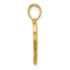 14k Fancy Heart Charm