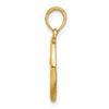 14K Polished Round Pisces Pendant