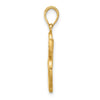 14K Polished Anchor and Clover Charm