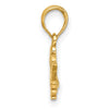 14K Polished PRINCESS Crown Charm