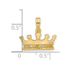 14K Polished PRINCESS Crown Charm