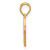 14K Polished Fancy EKG Heartbeat Charm