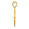 14K Polished Moon and Stars Charm