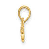 14K Polished PRINCESS Charm