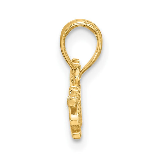 14K Polished PRINCESS Charm