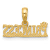 14K Polished PRINCESS Charm