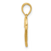 14K Polished Fancy LOVE Script and Hearts Charm