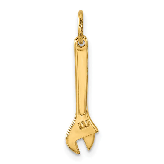 14k Fancy Adjustable Wrench Charm