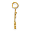 14k Fancy Queen Chess Piece Charm