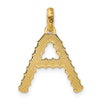 14Ky Fancy Twist Letter Initial Charms