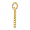 14Ky Fancy Twist Letter Initial Charms