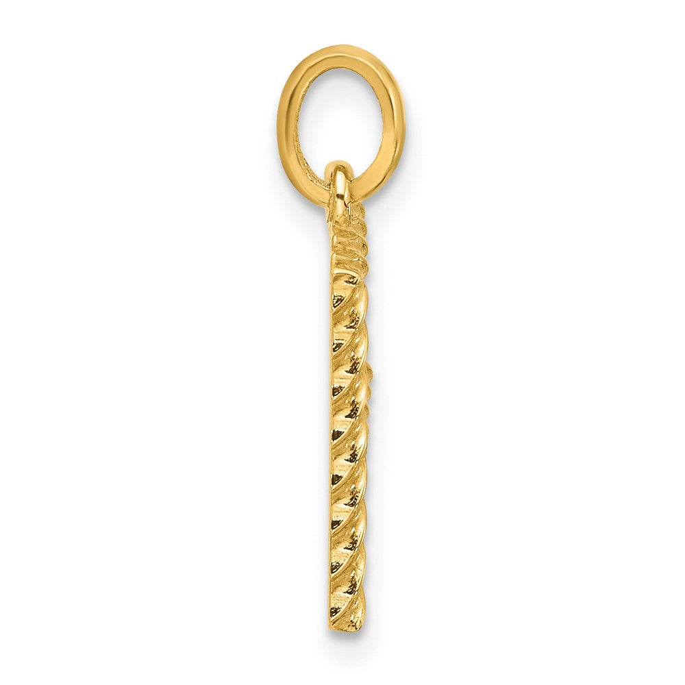 14Ky Fancy Twist Letter Initial Charms