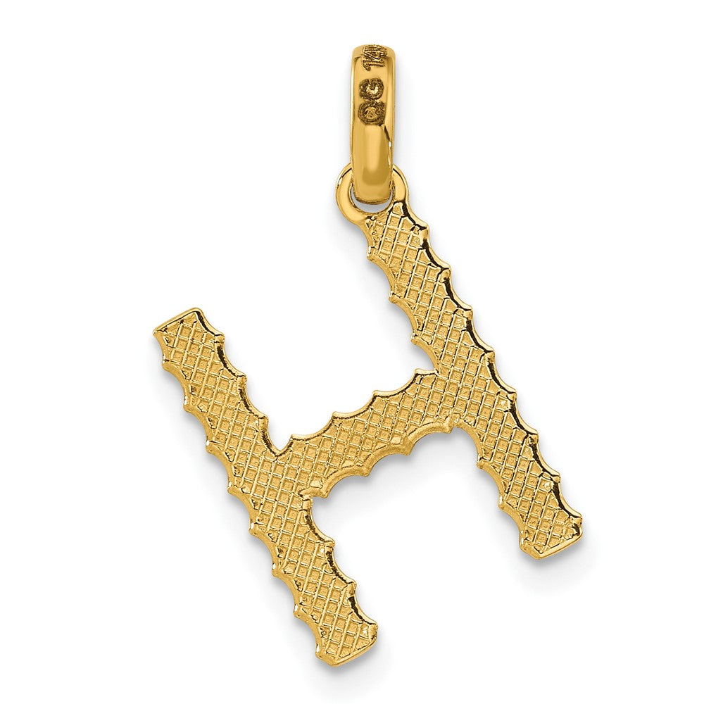 14Ky Fancy Twist Letter Initial Charms