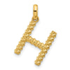 14Ky Fancy Twist Letter Initial Charms
