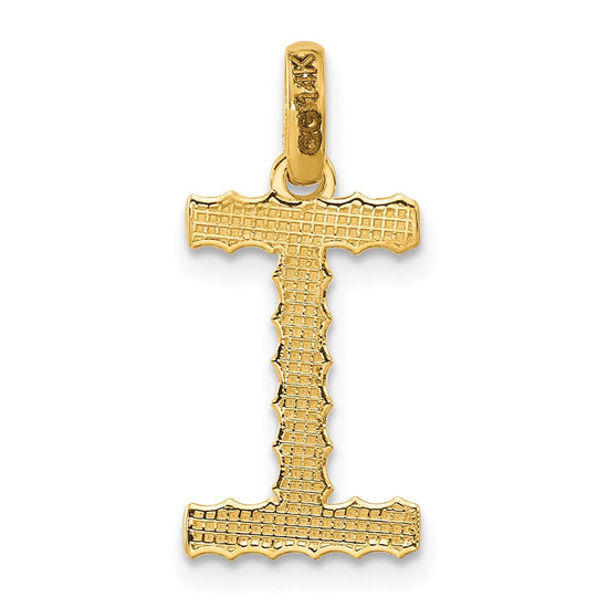 14Ky Fancy Twist Letter Initial Charms