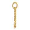 14Ky Fancy Twist Letter Initial Charms