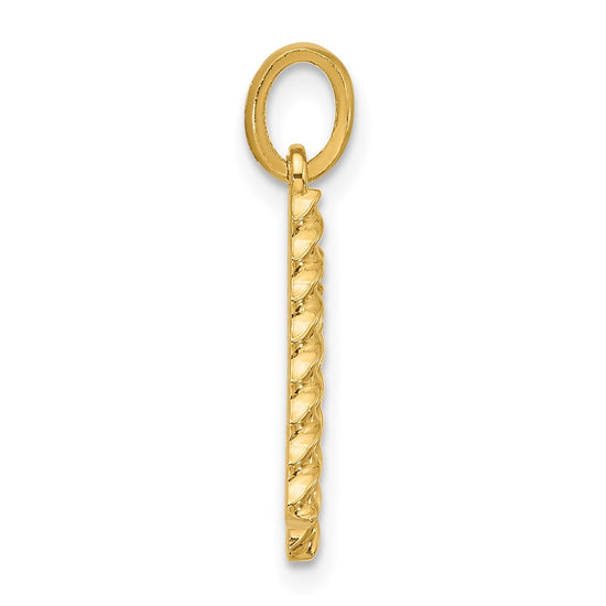 14Ky Fancy Twist Letter Initial Charms