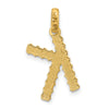 14Ky Fancy Twist Letter Initial Charms
