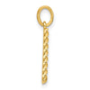 14Ky Fancy Twist Letter Initial Charms