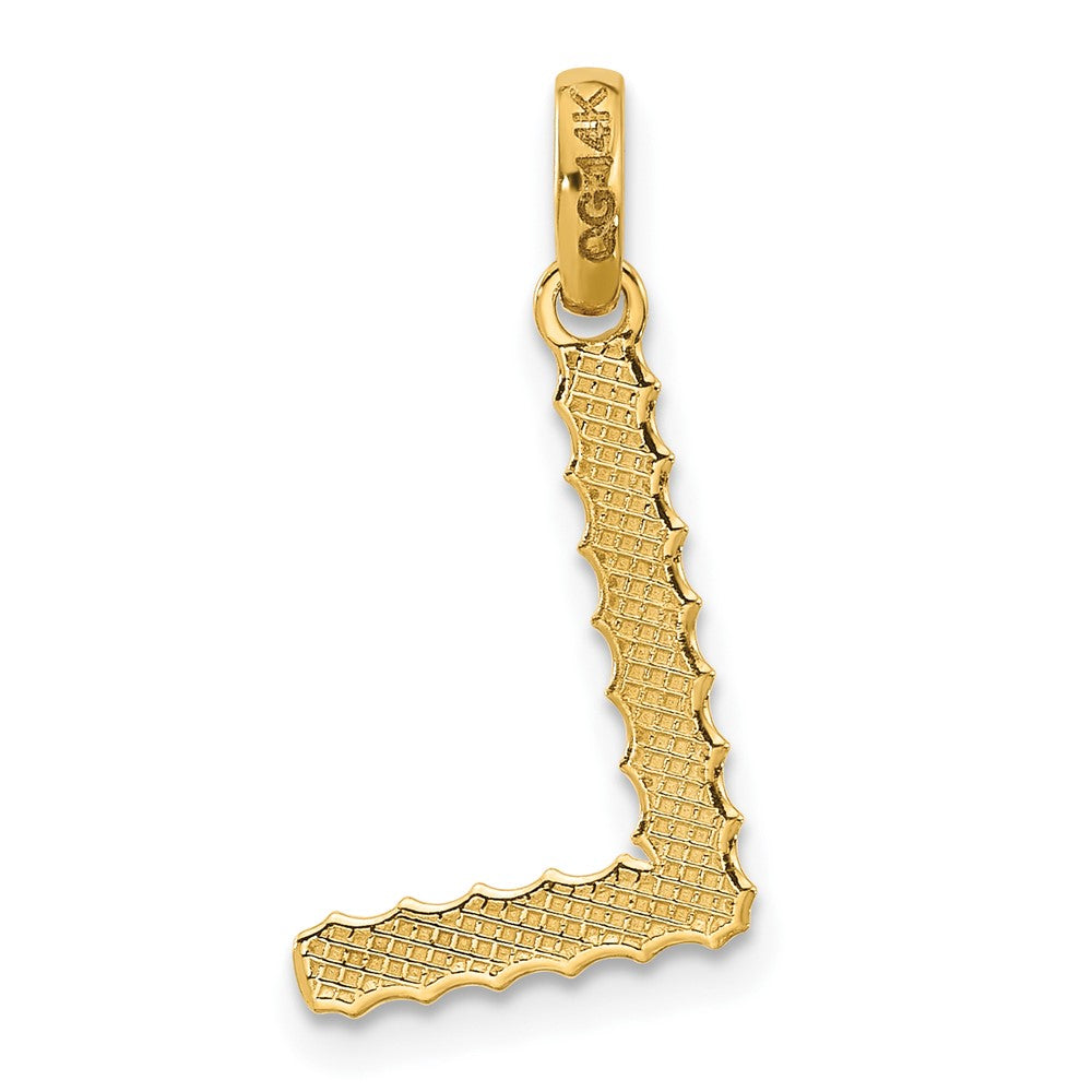 14Ky Fancy Twist Letter Initial Charms