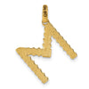 14Ky Fancy Twist Letter Initial Charms