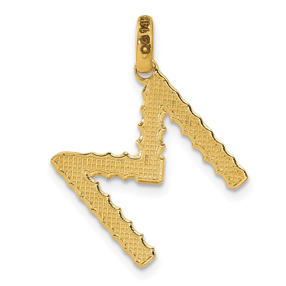 14Ky Fancy Twist Letter Initial Charms