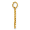14Ky Fancy Twist Letter Initial Charms