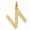 14Ky Fancy Twist Letter Initial Charms