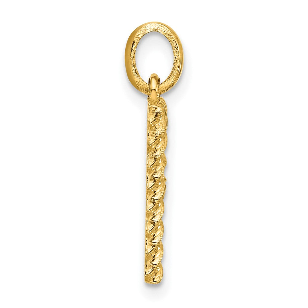 14Ky Fancy Twist Letter Initial Charms