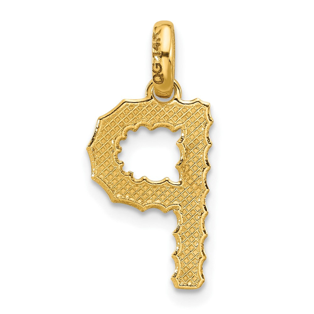 14Ky Fancy Twist Letter Initial Charms