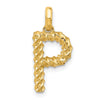 14Ky Fancy Twist Letter Initial Charms