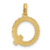 14Ky Fancy Twist Letter Initial Charms