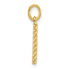 14Ky Fancy Twist Letter Initial Charms