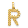 14Ky Fancy Twist Letter Initial Charms
