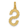 14Ky Fancy Twist Letter Initial Charms