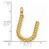 14Ky Fancy Twist Letter Initial Charms