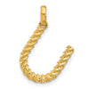 14Ky Fancy Twist Letter Initial Charms