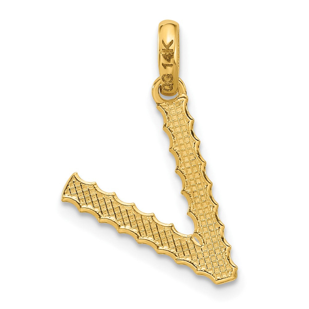 14Ky Fancy Twist Letter Initial Charms