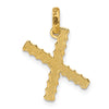 14Ky Fancy Twist Letter Initial Charms
