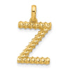 14Ky Fancy Twist Letter Initial Charms