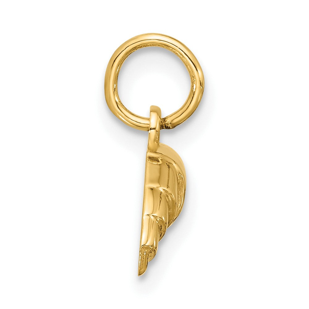 14k 3-D Fancy Croissant Charm