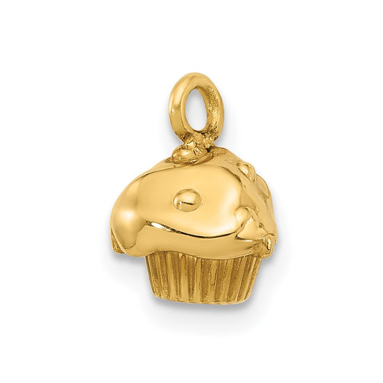14k Fancy Muffin Charm