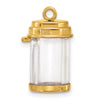 14k Fancy Pill Bottle Charm