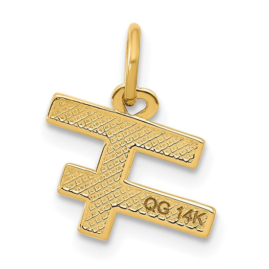 14k Pink Enameled GIRLS RULE WORLD Charm