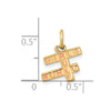14k Pink Enameled GIRLS RULE WORLD Charm