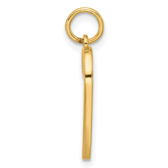 14k Enameled Candy Cane Charm