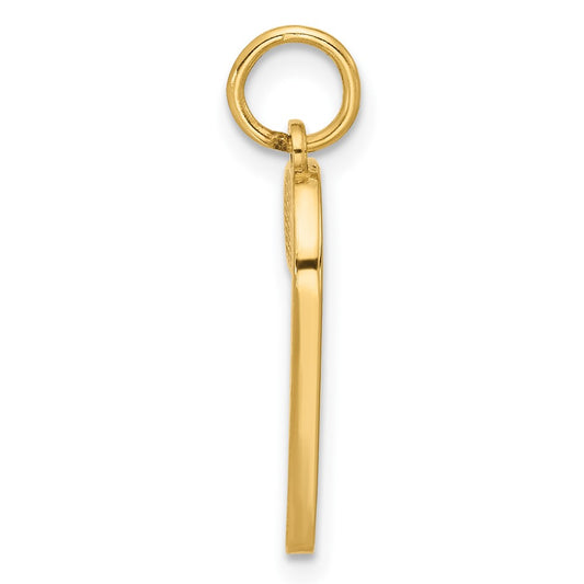 14k Enameled Candy Cane Charm