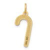 14k Enameled Candy Cane Charm