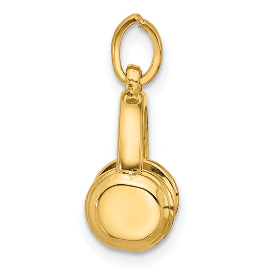 14k Fancy Headphones Charm